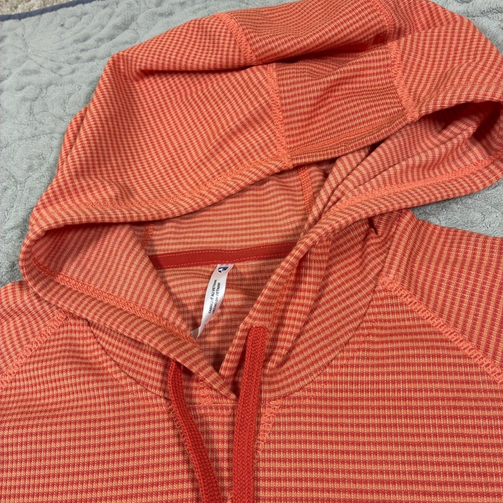 Kuhl Womens Stria Pullover Hoodie Hiking Layer Size S Sunset Orange Outdoors - Picture 9 of 13